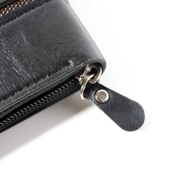 Compact Zip-Around Card Holder Wallet for Men & Women (1 Pc)