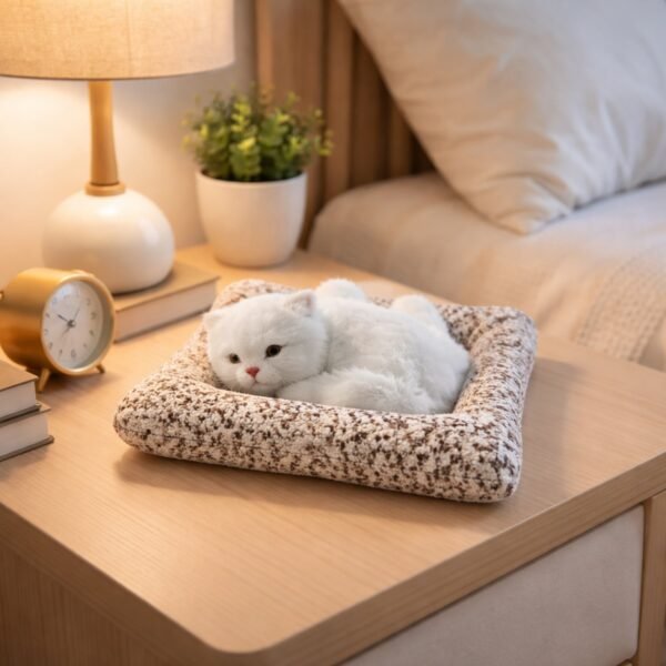 Soft Plush Cute Cat Car Dashboard Showpiece Toy (1 Pc)