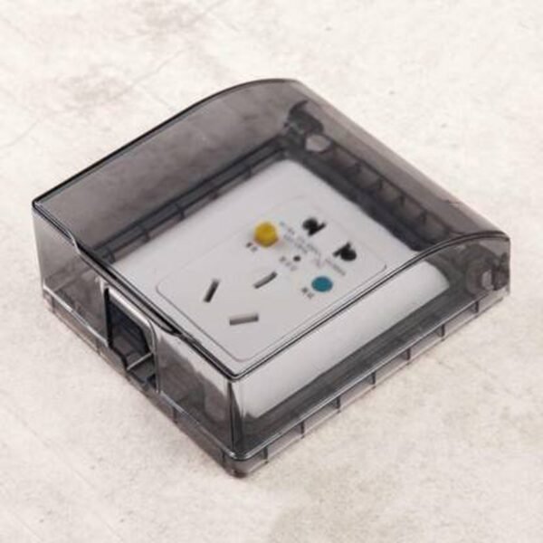 07_cdcd730b-849d-4ee8-b96f-3fba7c464d93.jpg Weatherproof Outlet Cover Outdoor Plug Receptacle Protector for Bathroom Clear (1 pc)