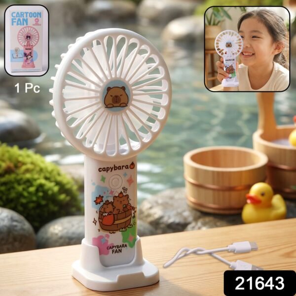 07_d15795af-2402-42e8-a53d-815ce266120c.jpg Cute Cartoon Rechargeable Handheld Fan (1 Pc)