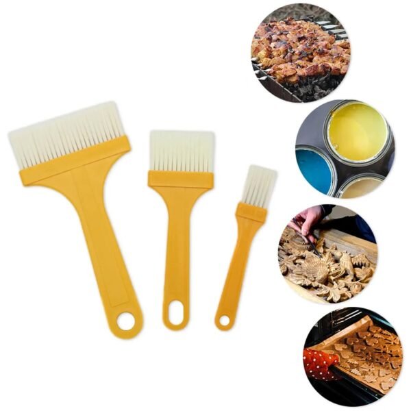 Multifunction Basting Brush, Barbecue Brush, Cooking Pastry Brush Baking (3 Pcs Set)