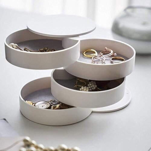 07_d6e97ec1-6e35-4313-8c1b-2efcd73c3686.jpg 4 Layers Jewellery Box 360 Degree Rotating Jewelry Organizer with Mirror Storage