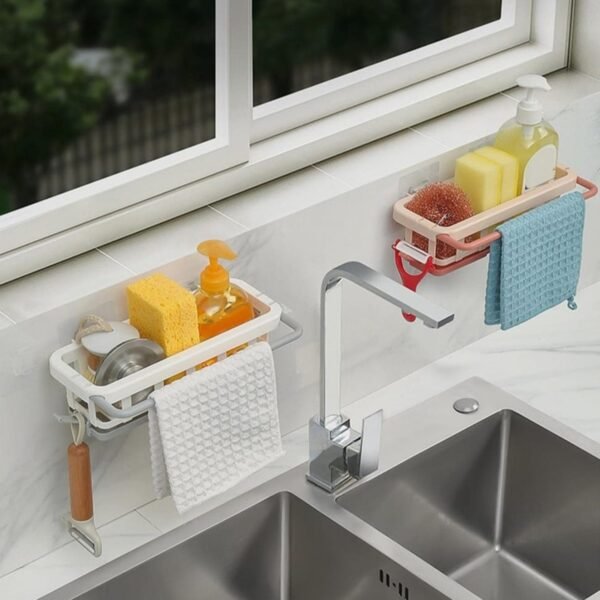 07_dbea1c63-e686-41ba-a523-71b87c4fa302.jpg Hanging Drain Rack & Sponge Holder Basket for Kitchen Sink Storage