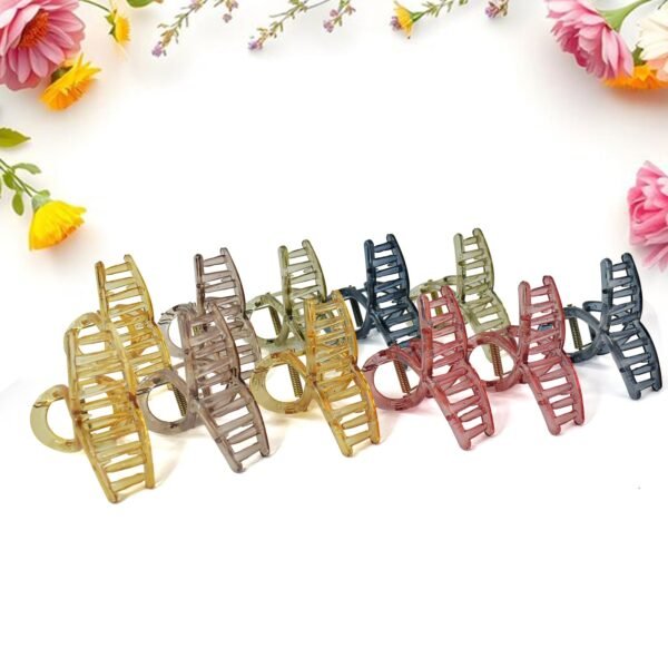 Plastic Hair Clamp Grip, Simple Matte Hair Barrette Clamp (1 Pc)