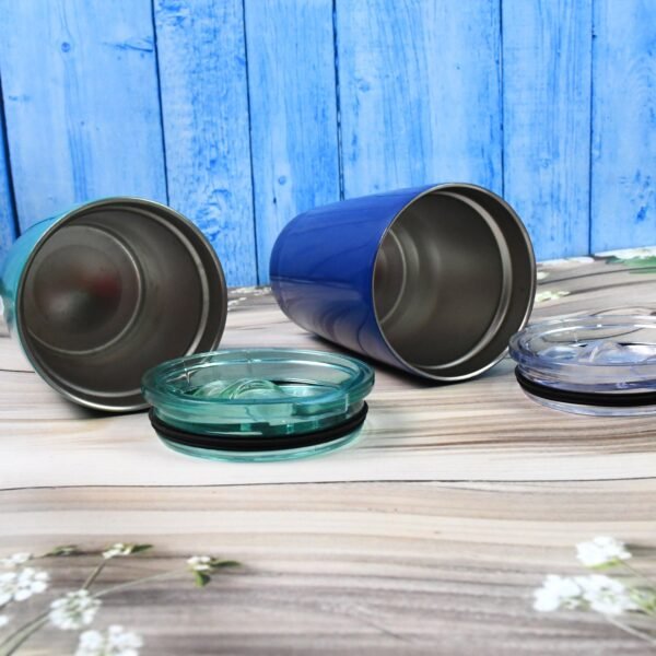 Stainless Steel Vacuum Insulated Mug with Lid, Tumbler (1 Pc / Mix Design & Color)