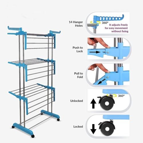 Stainless Steel Cloth Drying Stand
