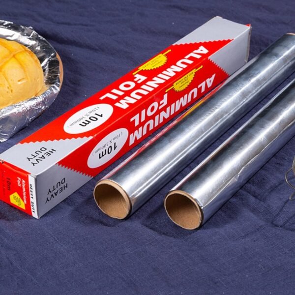Heavy-Duty Aluminum Foil Roll – Non-Stick, Thick Sheet Baking & (10m x 300mm)