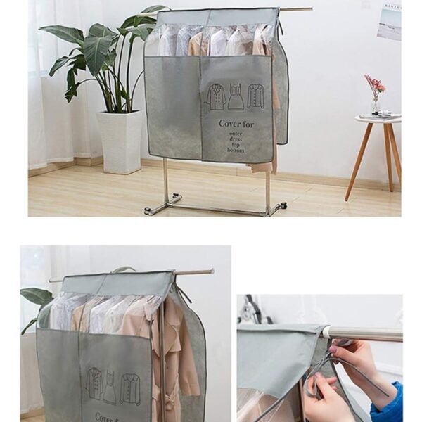 Hanging Garment Dust Cover for Clothes Rack (1 Pc)