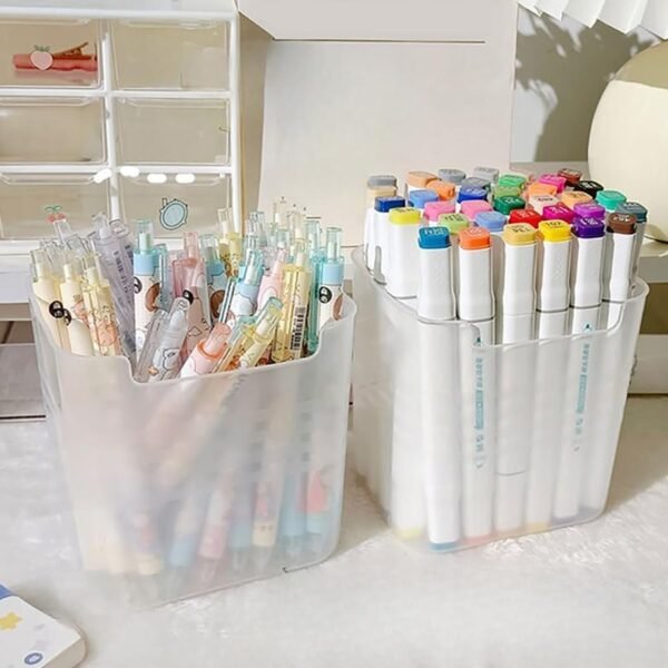 3 Pcs Clear Plastic Organizer Versatile Drawer Tray for Desk Makeup Bathroom Kitchen