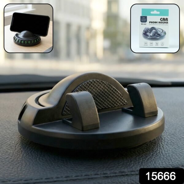 360° Rotating Anti-Slip Car Dashboard Mobile Phone Holder (1 Pc)