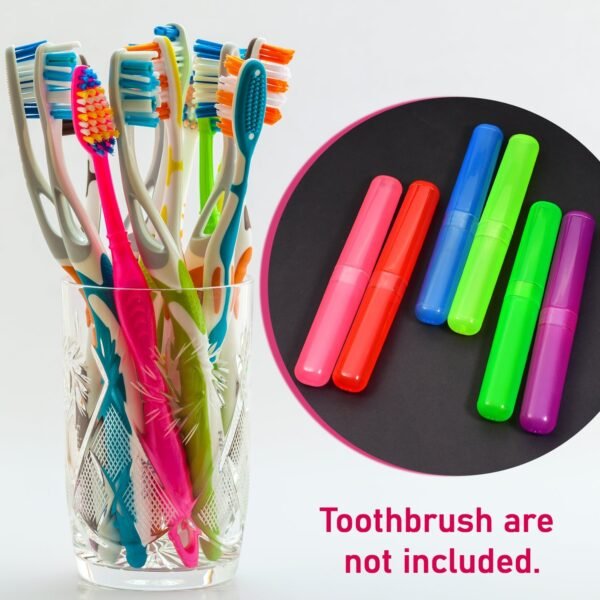 07_f9ef0f5e-a797-4f50-9502-0f951fc3c73d.jpg Plastic Toothbrush Covers - 6pc Anti-Bacterial Travel Protectors for Oral Care