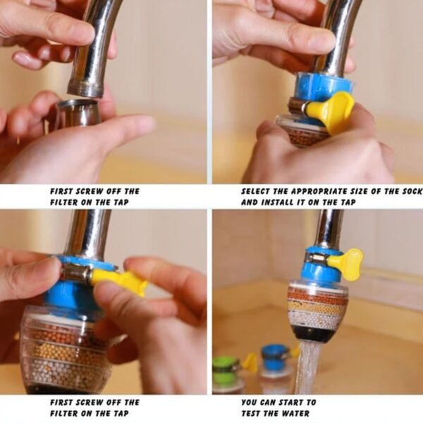 Water Faucet Clean Purifier Filter Cartridge Water Tap  Six Layer