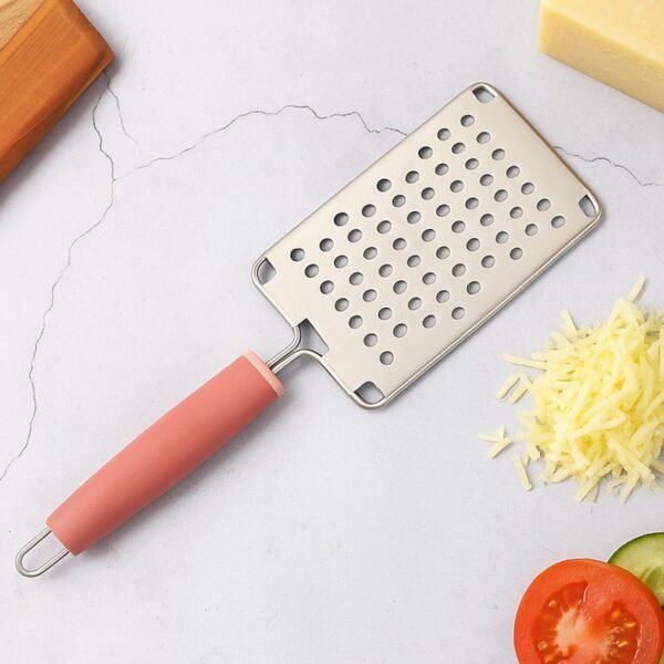 Supermom Stainless Steel Vegetable & Cheese Grater with Soft Grip Handle (1 Pc)