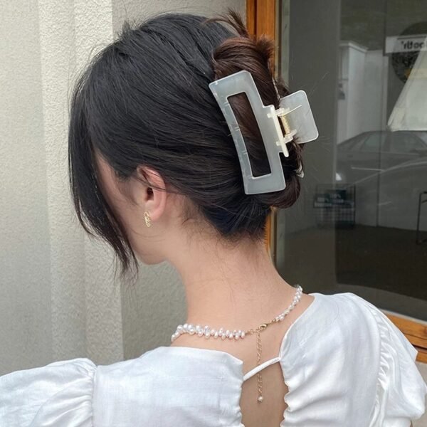 07_hair-clip_a73817bd-20c0-476a-8bb4-f1741d052fc1.jpg Big Matte Finish Rectangle Hair Claw Clip Women Girls – Assorted Color Pack – 1 Pc