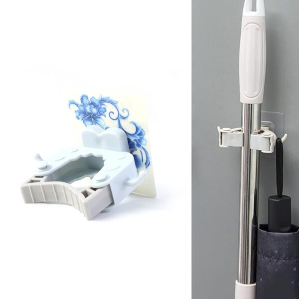07_holder.jpg Wall Mounted Mop and Broom Holder Clip (1 Pc)