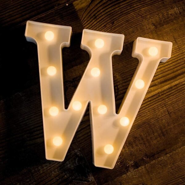 W Shaped LED Decorative Night Light (1 Pc)