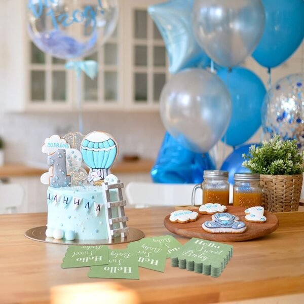 Hello Sweet Baby Party Paper Napkins (31 x 31 cm / 24 Pc)