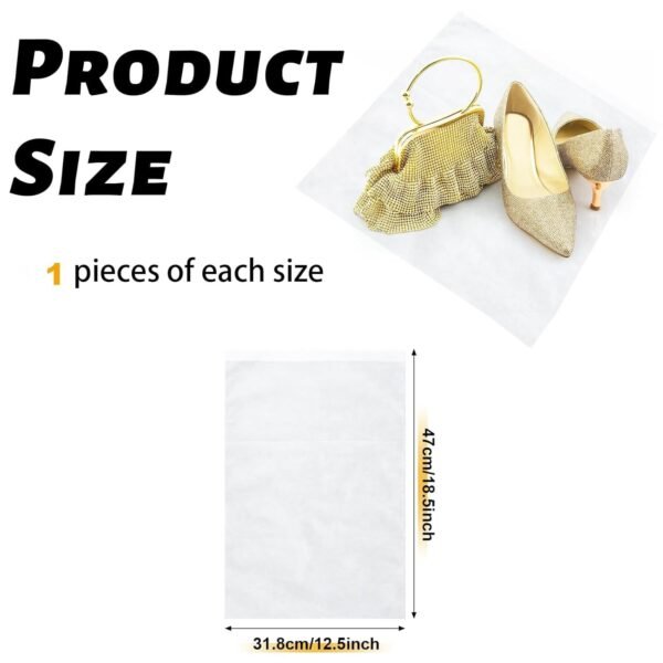 07_shoe-bag.jpg Non-Woven Drawstring Shoe Storage Bag (48 x 31 cm / 1 Pc)