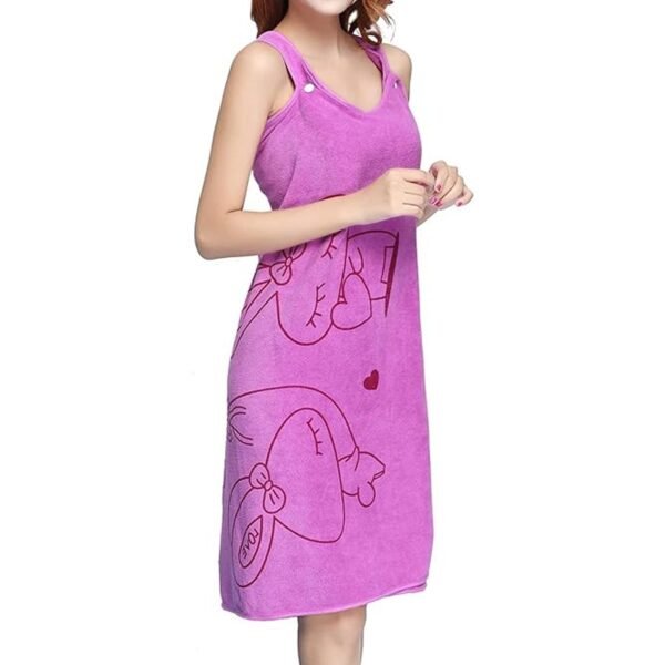 07_towel.jpg Soft & Absorbent Microfiber Bath Towel Wrap with Shoulder Straps (1 Pc)