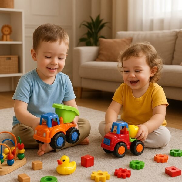 07_vehicles-toys_087afbf6-77ed-408b-abab-a9350e0a8548.jpg Funwoods Itsy Bitsy Construction Vehicle Toy Set for Kids - (8 Pc)