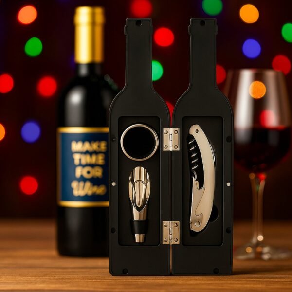 07_wine-operner.jpg Premium Wine Bottle Shape Bar Accessory Gift Set