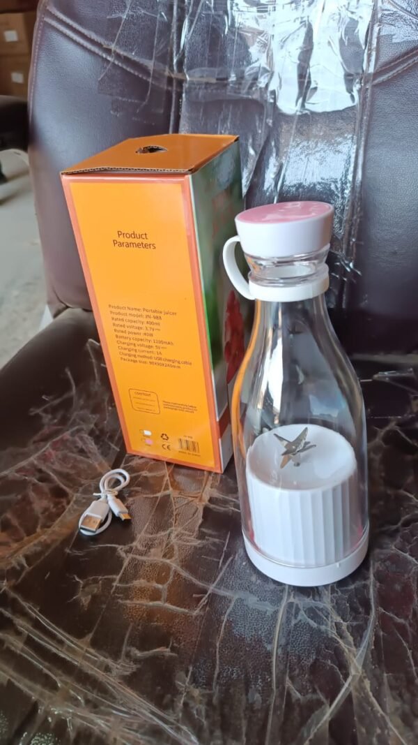 07c3eaef-be4d-40fd-a975-06fece5c3985.jpg Blender Portable Juicer with 4 Blades 400 Ml Multicolor