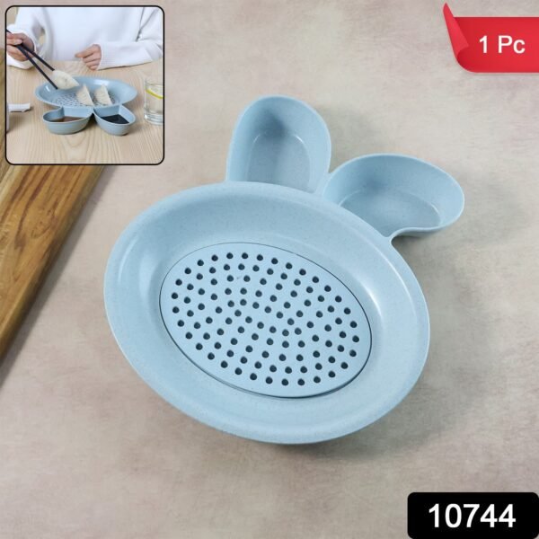 Multi-Purpose Dumpling & Snack Serving Plate (1 Pc)