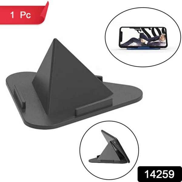 Pyramid Black Mobile Stand with 3 Different Inclined Angles