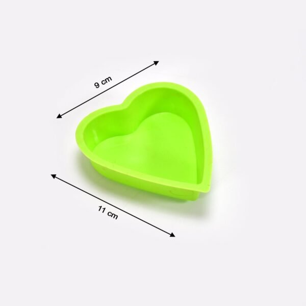 Heart-Shaped Silicone Cake Mold – Baking Tools & Bakeware (Pack of 6)