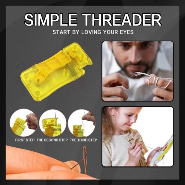 08_22b2c719-82f5-4f22-86c6-597d5299a23d.jpg Needle Threader Stylish Comfortable Grip Automatic Threader for Home 1 Pc