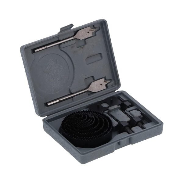 08_2c17af13-e712-4454-8ff2-f385d3bf4ec1.jpg Drill Hole Cutter, Carbon Steel High Accuracy Incisive Hole Saw for Cutting PCV (18 Pcs Set)