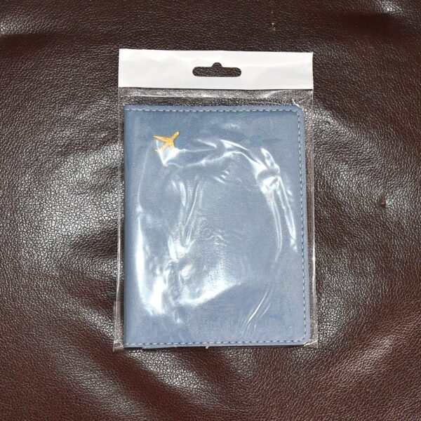 Premium PU Leather Passport Holder with Card Slots (1 Pc)