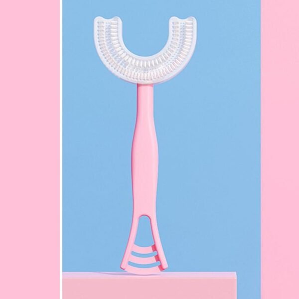 08_3c37a7f6-2808-44d8-ad93-dec3930fd6cf.jpg 2 In1 U-Shape Silicone Manual Toothbrush & Tongue Scraper Cleaner Brush (1 Pc)