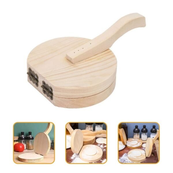08_479e95a6-c845-4d48-b986-2ba37364bac1.jpg Small Wooden Dumpling Press Tool Tortilla Press Dough Dumpling (1 Pc)