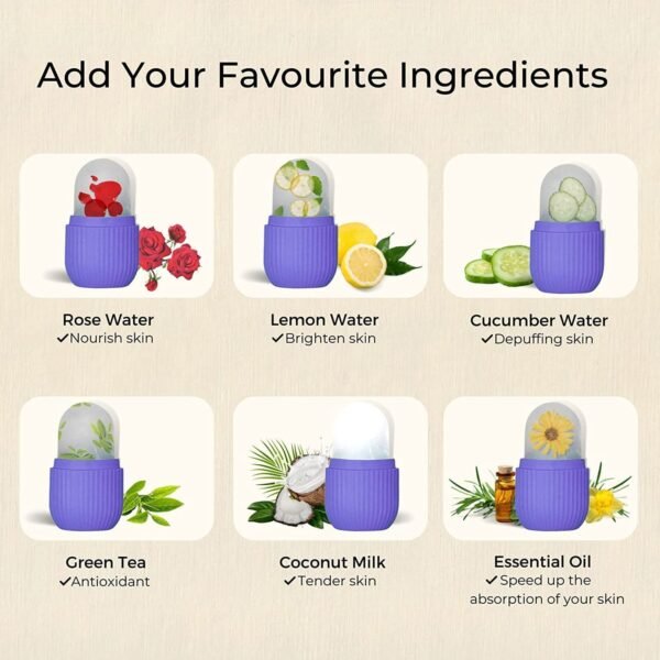 Beauty Ice Roller for Face & Eye Massager (Reusable, Loose)