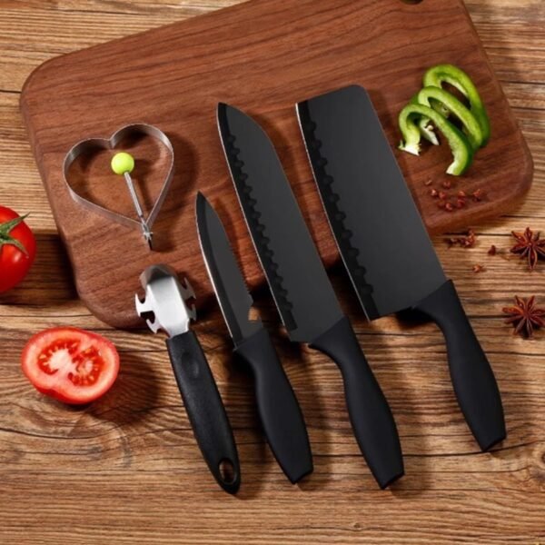 Stainless Steel Chef Knife Set, 5pc Kitchen Cutlery