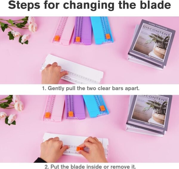 Paper Cutter, A5 Mini Paper Cutter, Portable Paper Cutting Machine (1 Pc / Mix Color)