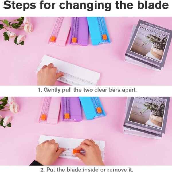 Paper Cutter, A5 Mini Paper Cutter, Portable Paper Cutting Machine (1 Pc / Mix Color)