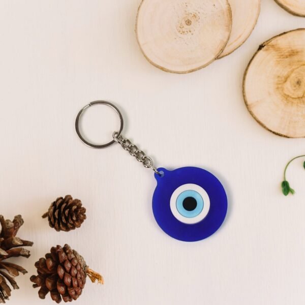 08_79908324-9df0-4341-8d60-4d62ec0a89f8.jpg Evil Eye Rubber / Silicone Keychain (1 Pc / Blue Color)