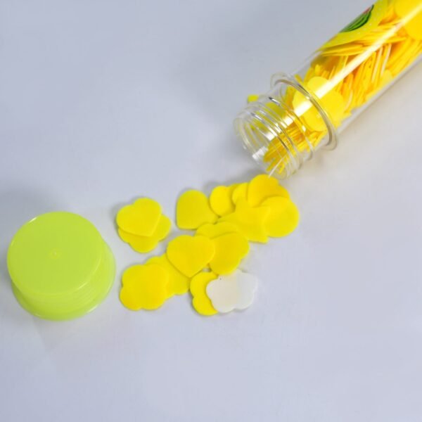 Portable Hand Washing Bath Flower Shape Paper Soap Strips In Test Tube Bottle