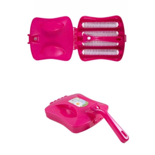 Plastic Handheld Carpet Roller Brush Cleaning with Dust Crumb Collector, Wet