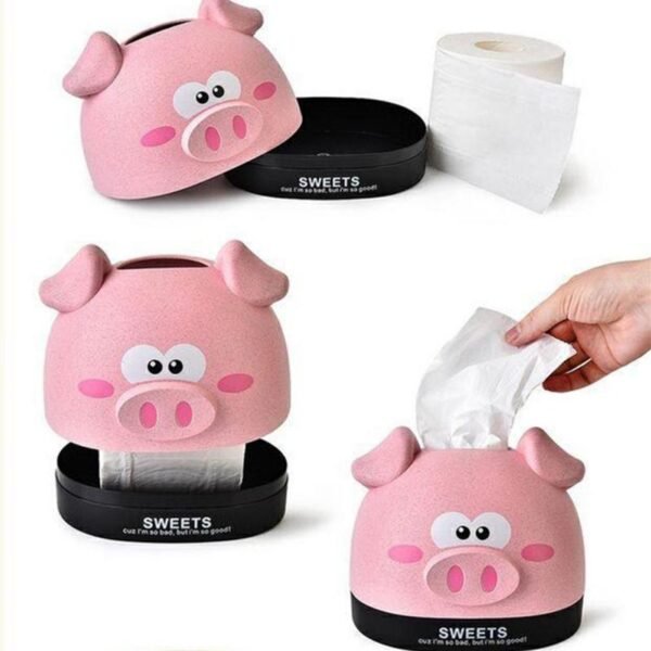 Mix Design Tissue Box House Tissue Box Cover Tissue Holder (1 Pc)