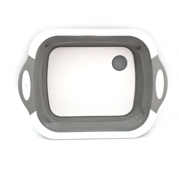 08_8f4d6c4a-4bb3-4404-8348-46ee04db1235.jpg COLLAPSIBLE CUTTING BOARD WITH DISH TUB BASKET For Kitchen Use ( 1 Pcs )