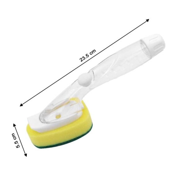 Liquid Dispensing Scrub for Washing and Cleaning Utensils and Kitchen