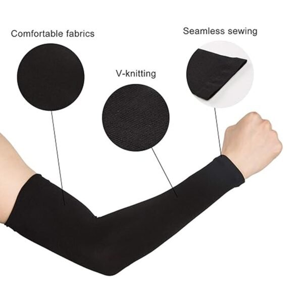 08_ArmSleeves.jpg Stretchable Elbow Support Compression Sleeves (1 Pair)