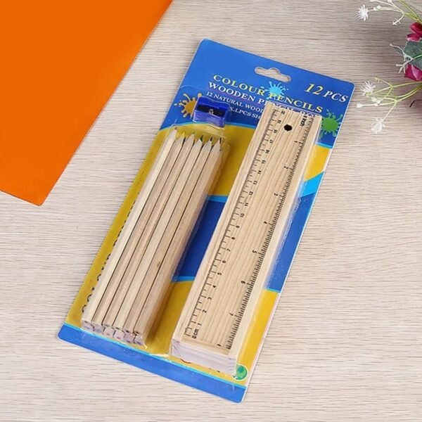 08_a184c172-dd19-4f79-a1c5-48c2007c8885.jpg Colorful Wooden Pencil Set with Pencil box, Ruler, Sharpener (12 Pcs Set)