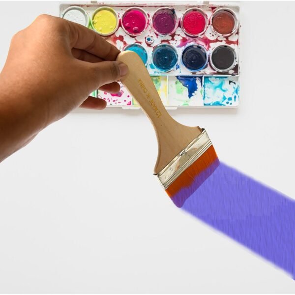 Nylon Pine Painting Brush Set – Dusting & Wall Paint Brushes (6 Pc Set)