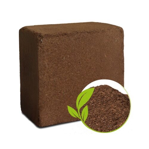 Cocopeat Block Organic Fertilizer & Potting Mixture for Home Gardening (1 KG)