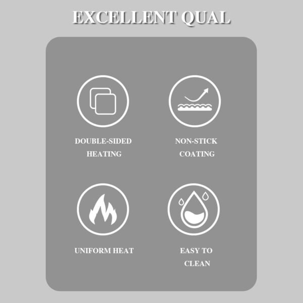 Double Sided Heating 750W Electric Sandwich Maker (1 Pc)