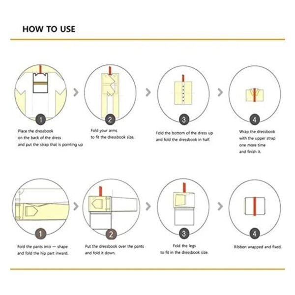 DressBook T-Shirt Folder – Soft Bendable Clothes Folding Board Organizer (5 Pcs)